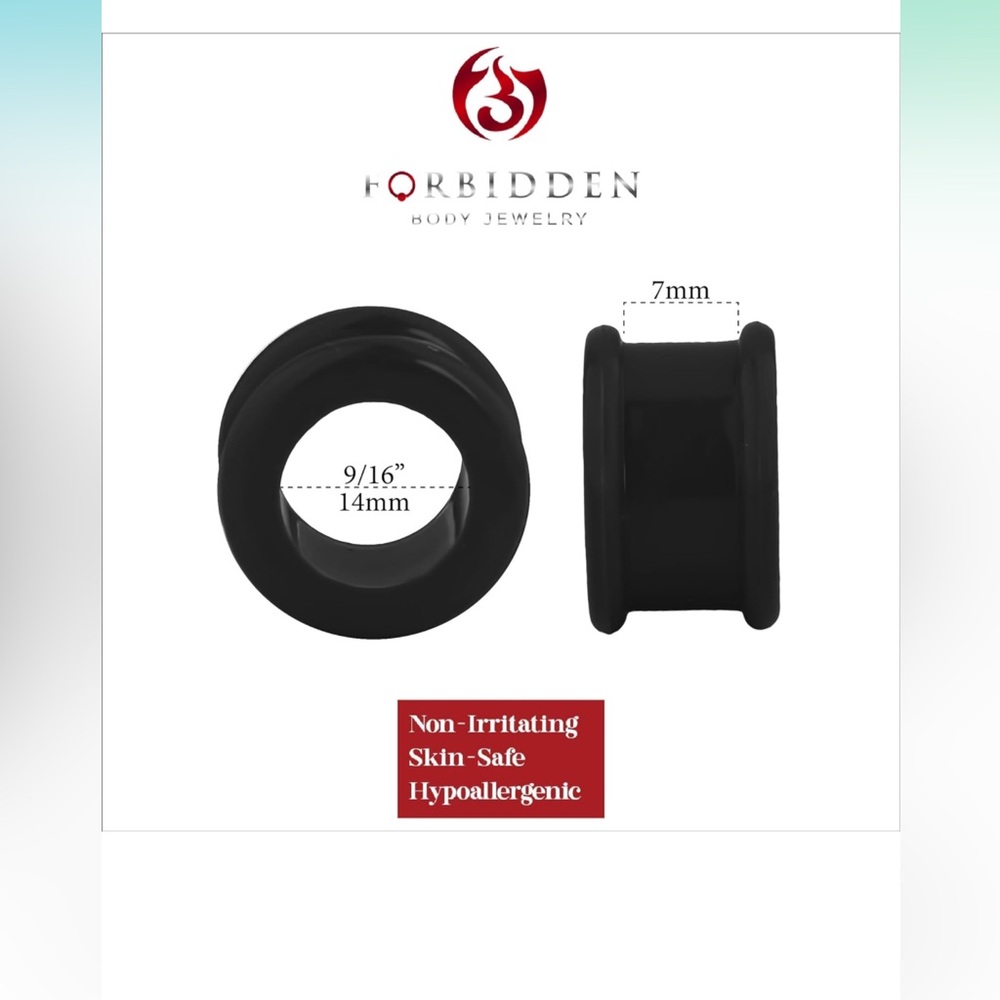 BRAND NEW Forbidden Jewelry Gauges size 9/16!